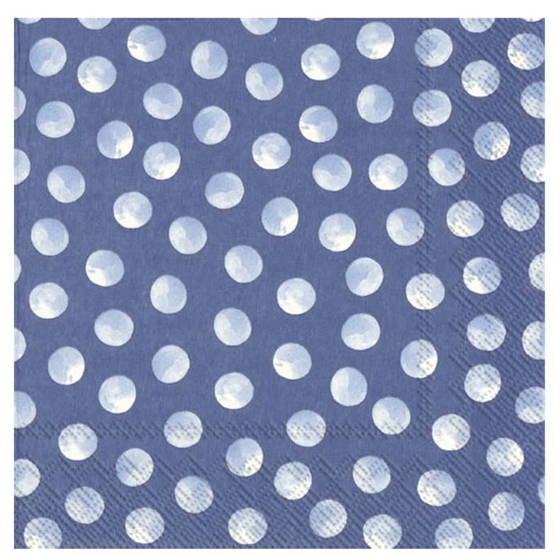 Ihr Piggy Dots Blue Lunch Napkins